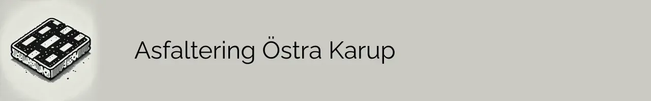 Asfaltering Östra Karup